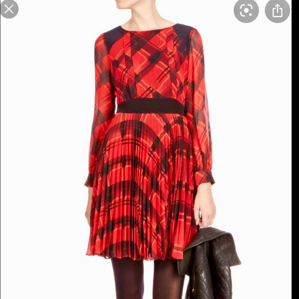 Karen Millen Red silk dress